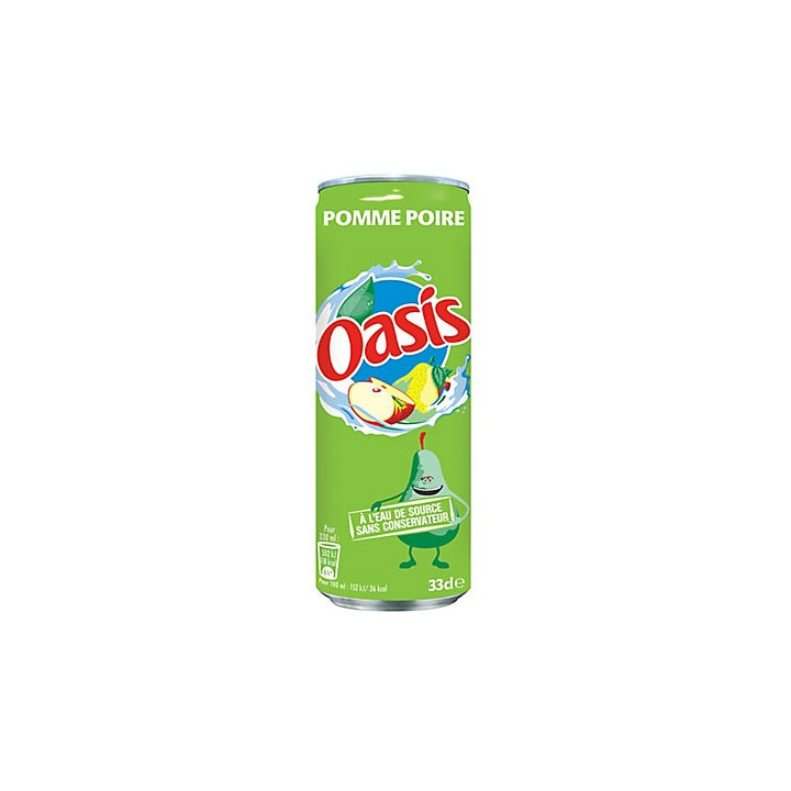 24 Canettes d'Oasis Pomme Poire 24 x 33 CL
