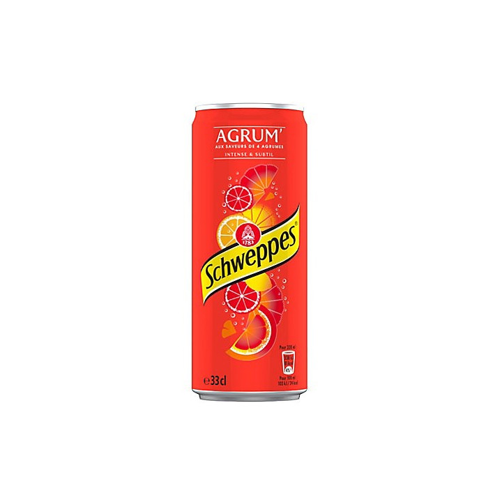 24 Canettes de Schweppes Agrumes 24 x 33 CL