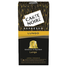 10 Capsules (Compatibles machines Nespresso) Carte Noire Espresso Lungo