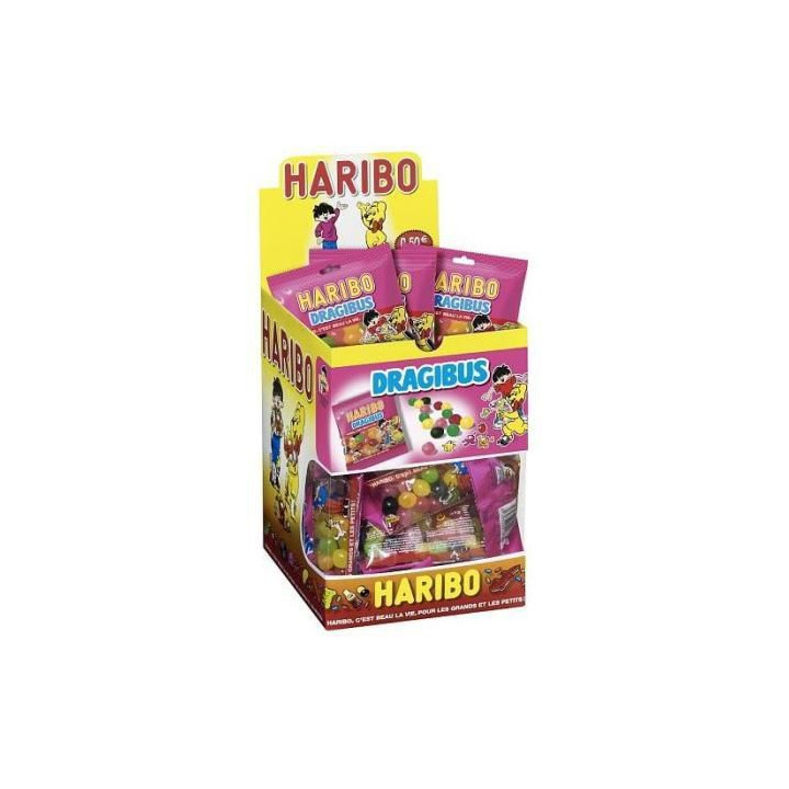 30 Sachets de Bonbon Dragibus Bicool Haribo 30 x 40 G