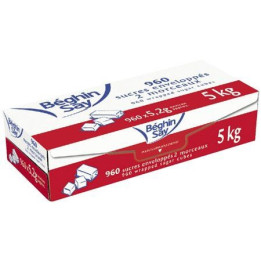 960 Sucres Enveloppés 2 Morceaux N° 7 Beghin Say 5 KG