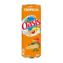 24 Canettes d'Oasis Tropical 24 x 33 CL
