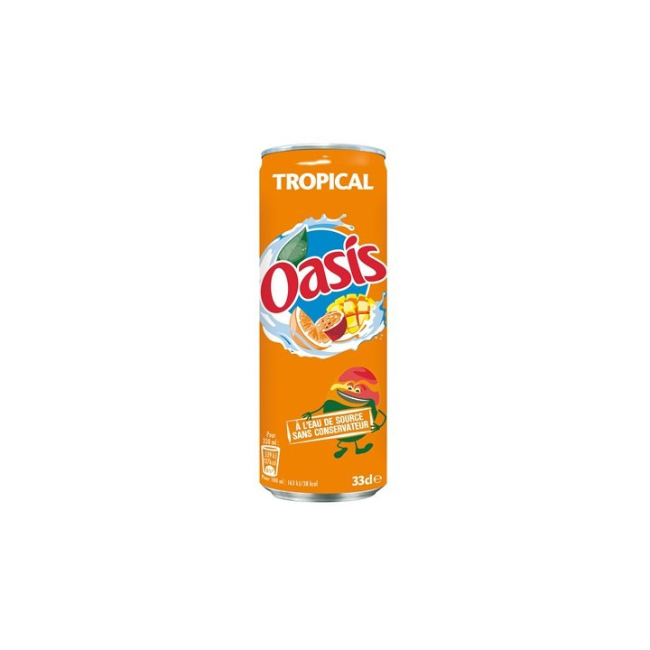 24 Canettes d'Oasis Tropical 24 x 33 CL