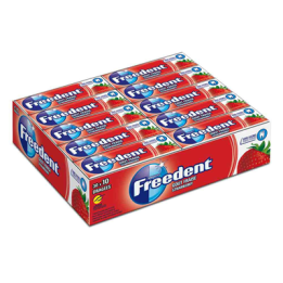 30 Paquets de Chewing-Gum Freedent Fraise 30 x 10 Dragées