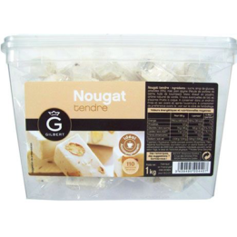 110 Portions de Nougat Tendre Gilbert 1 KG