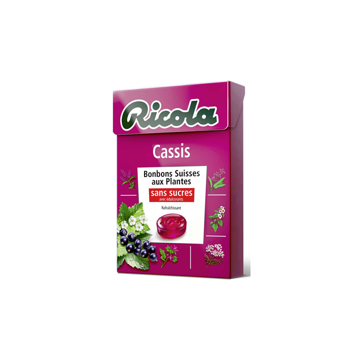 20 Boîtes de Ricola Cassis 20 x 50 G