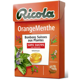 20 Etuis de Ricola Orange Menthe 20 x 50 G