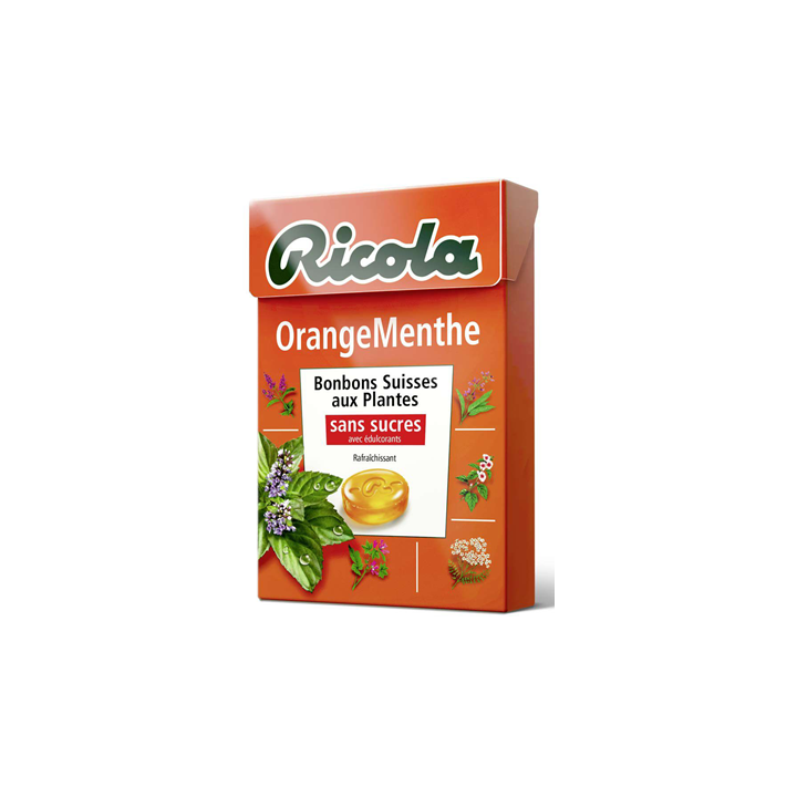 20 Etuis de Ricola Orange Menthe 20 x 50 G