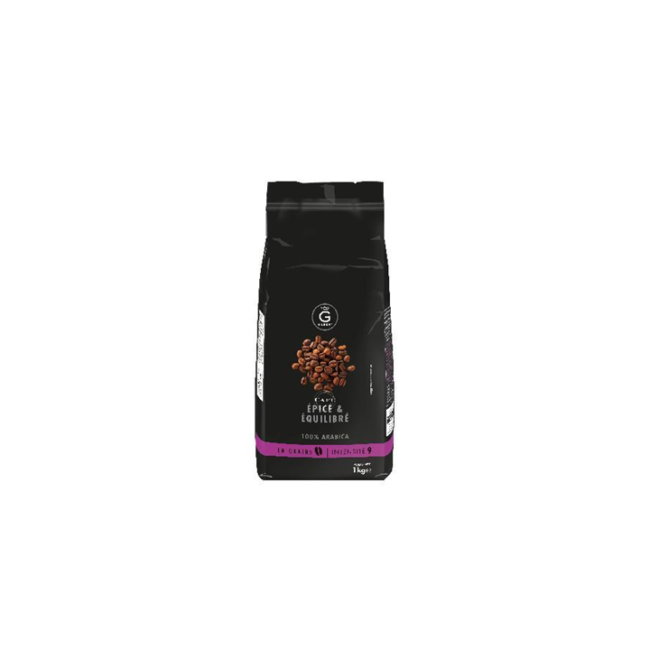 1 Kilo de Café en Grains Epicé & Equilibré 100% Arabica Intensité 9 Gilbert