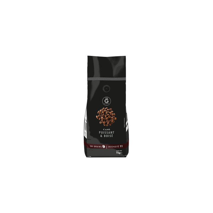 1 Kilo de Café en Grains Puissant & Boisé Intensité 11 Gilbert