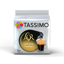 16 Dosettes de Café Long Classique Tassimo