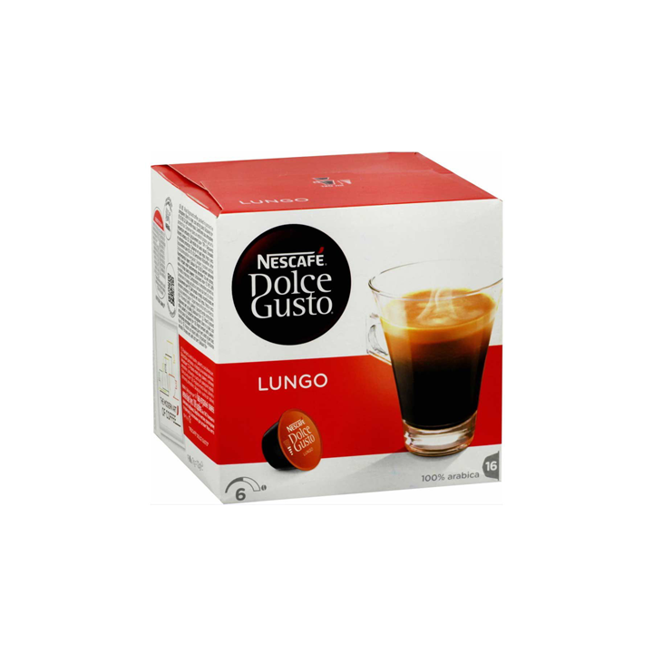 16 Dosettes de Café Lungo Dolce Gusto Nescafé