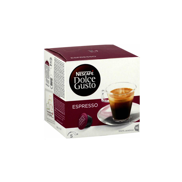 16 Dosettes de Café Espresso Dolce Gusto Nescafé