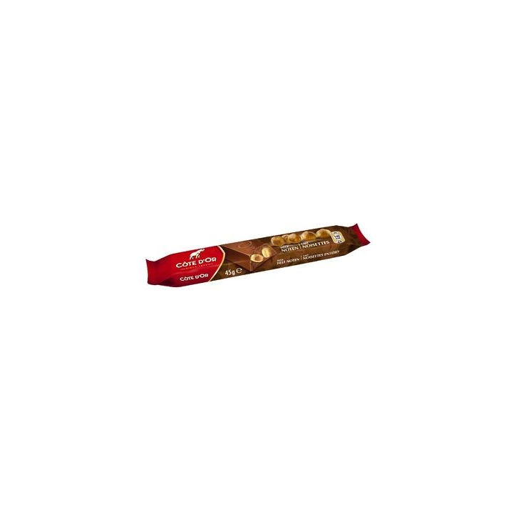 32 Barres Chocolatées de Côte d'Or Chocolat Noir et Noisettes 32 x 45 G 