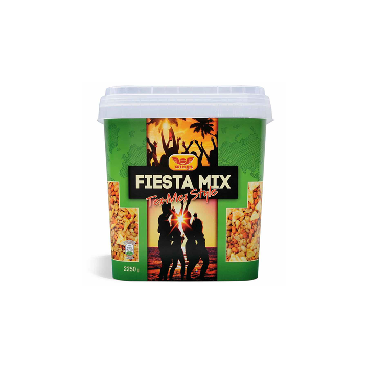 2.250 Kilos de Biscuits Apéritifs Fiesta Mix Tex-Mex Style Wings 2.250 KG