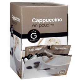 100 Dosettes de Cappuccino en Poudre Gilbert 100 x 12 G