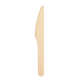 100 Couteaux en Bois 16 CM
