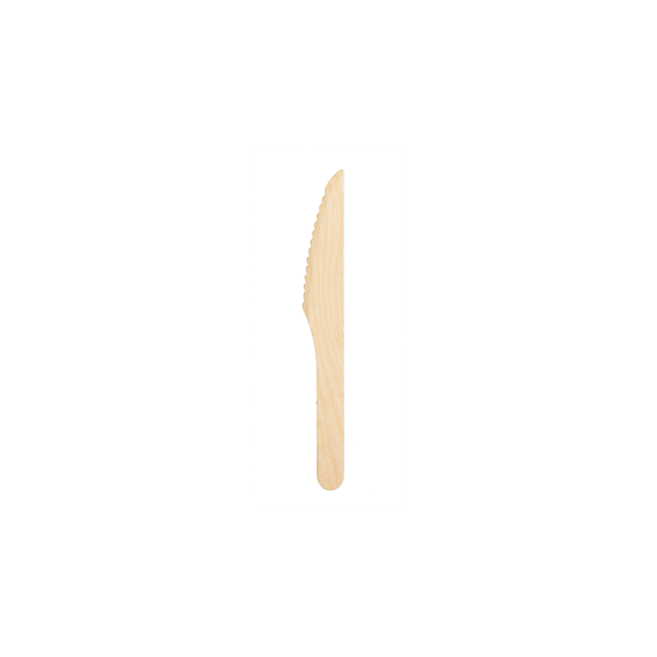 100 Couteaux en Bois 16 CM