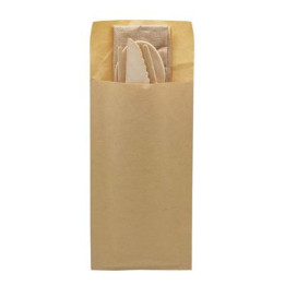 50 Kits Couverts en Bois 4/1