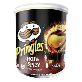 12 Paquets de Mini Pringles Goût hot et Spicy 12 x 40 G - Vos courses en ligne livrées à domicile avec ClicMarket