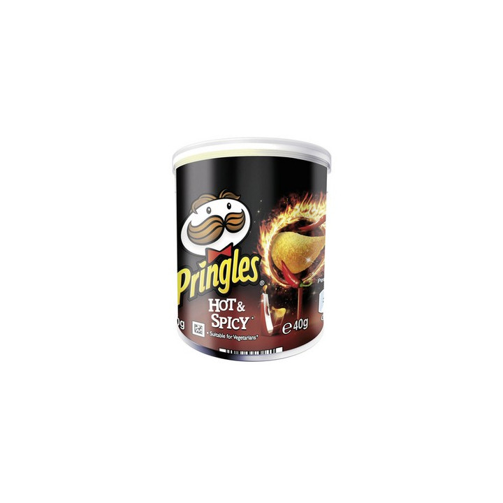 12 Paquets de Mini Pringles Goût hot et Spicy 12 x 40 G - Vos courses en ligne livrées à domicile avec ClicMarket