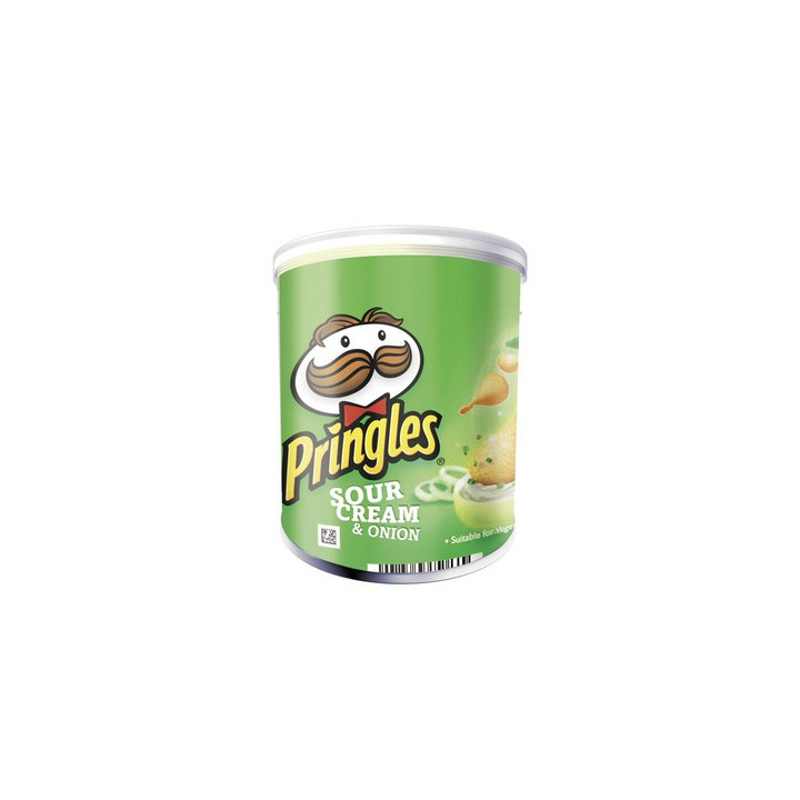 12 Paquets de Mini Pringles Goût Crème et Oignons 12 x 40 G - Vos courses en ligne livrées à domicile avec ClicMarket