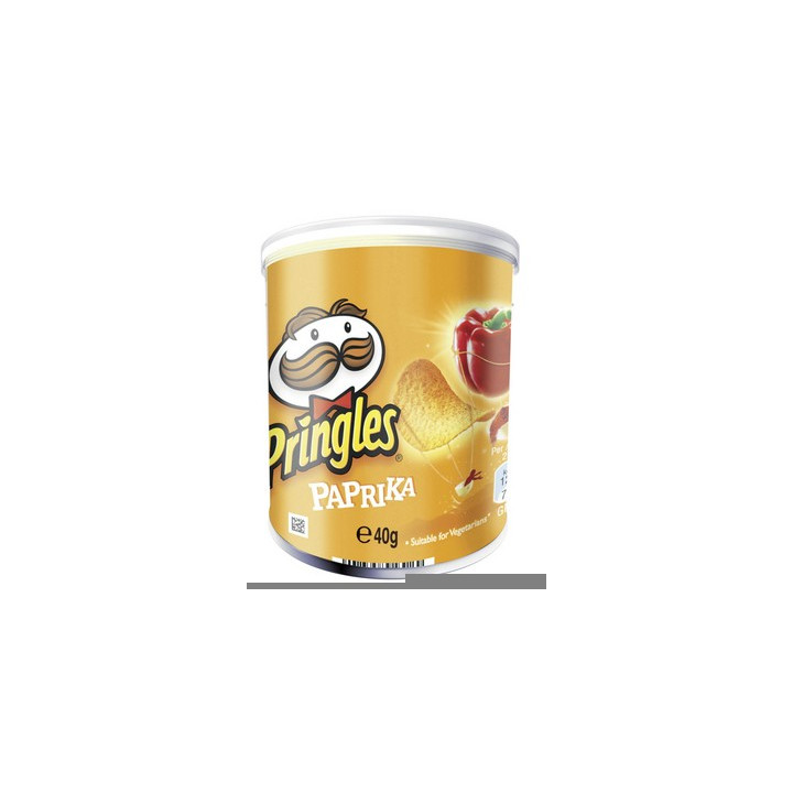 12 Paquets de Mini Pringles Goût Paprika 12 x 40 G - Vos courses en ligne livrées à domicile avec ClicMarket