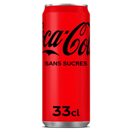 24 Canettes de Coca Cola Zero 24 x 33 CL