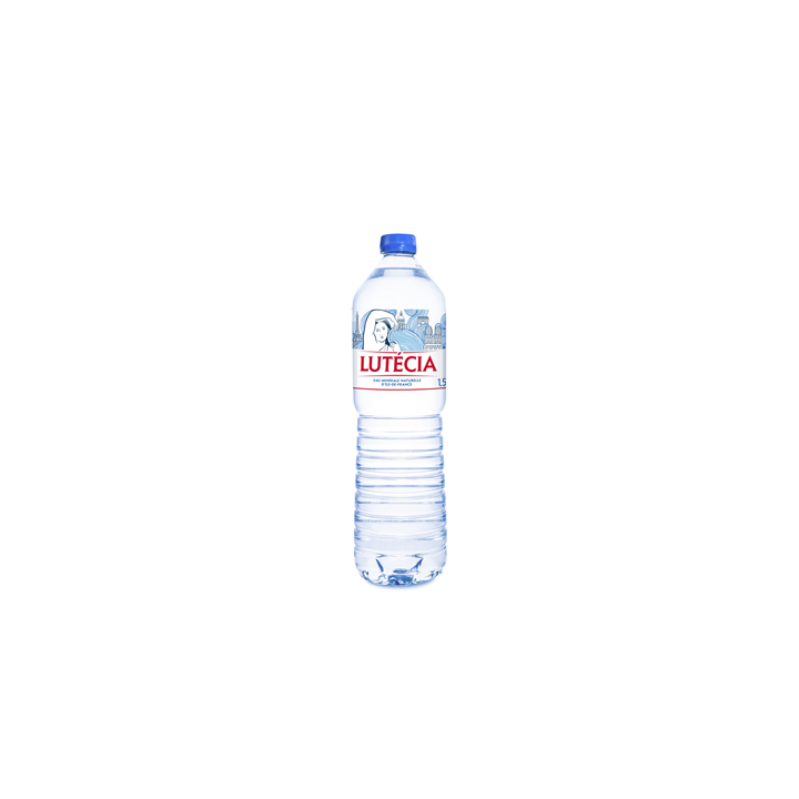6 Bouteilles d'Eau Minérale Naturelle Lutécia 6 x 1.5 L