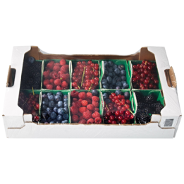 Panaché Fruits Rouges UE / Hors UE 8 Barquettes de 125 G - Livraison de fruits au bureau