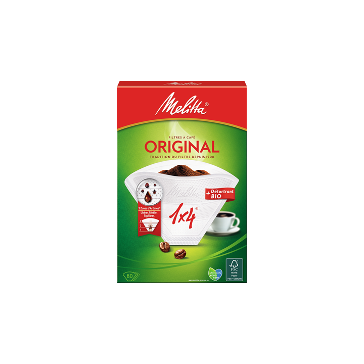Filtre à café détartrant 1X4 x 80 Melitta - Grossiste boissons, fournisseur de boissons, boissons en gros avec ClicMarket
