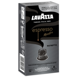 10 Capsules de Café Espresso Maestro Ristretto Intensité 12 Lavazza - Grossiste boissons, fournisseur de boissons, boissons en g