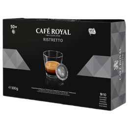 50 Capsules Office Pads de Café Ristretto Café Royal - Grossiste boissons, fournisseur de boissons, boissons en gros