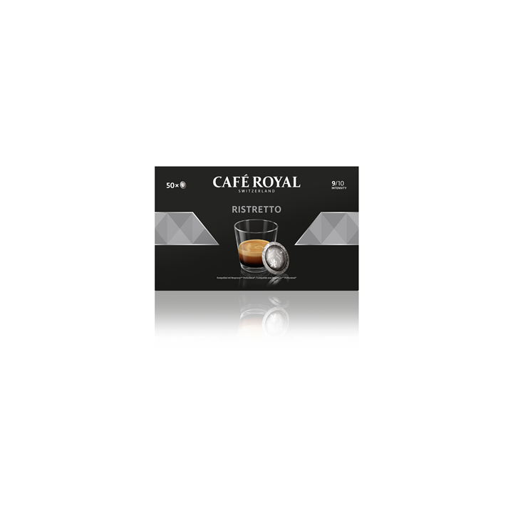 50 Capsules Office Pads de Café Ristretto Café Royal - Grossiste boissons, fournisseur de boissons, boissons en gros