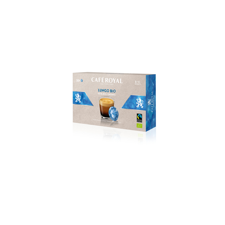 50 Capsules Office Pads de Café Lungo BIO Intensité 3/10 Café Royal - Grossiste boissons, fournisseur de boissons, boissons en g