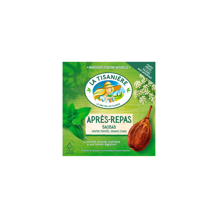 25 Sachets d'Infusion Après-Repas La Tisanière - Grossiste boissons, fournisseur de boissons