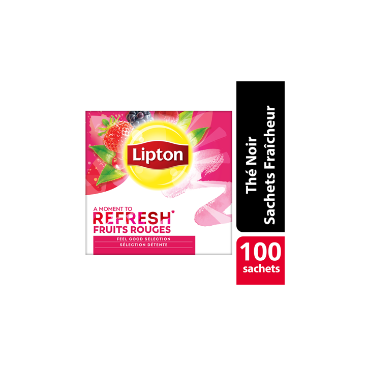 25 Sachets de Thé Fruits Rouges Lipton - Grossiste boissons, fournisseur de boissons, boissons en gros avec ClicMarket