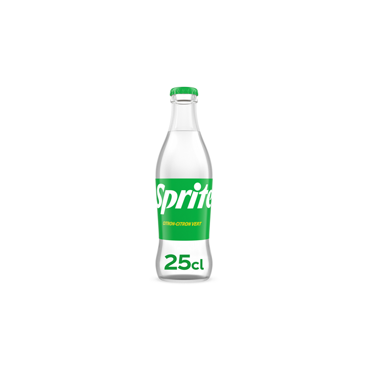 24 Bouteilles de Sprite en Verre consigné 24 x 25 CL - Grossiste boissons, fournisseur de boissons, boissons en gros avec ClicMa
