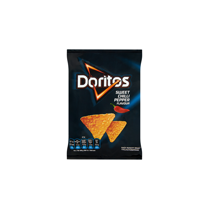 20 Paquets de Chips Tortillas Goût Sweet Chili Doritos 20 x 44 G - Grossiste boissons, fournisseur de boissons, boissons en gros