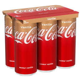 24 Canettes de Coca-Cola Vanille 24 x 33 CL - Grossiste boissons, fournisseur de boissons, boissons en gros avec ClicMarket