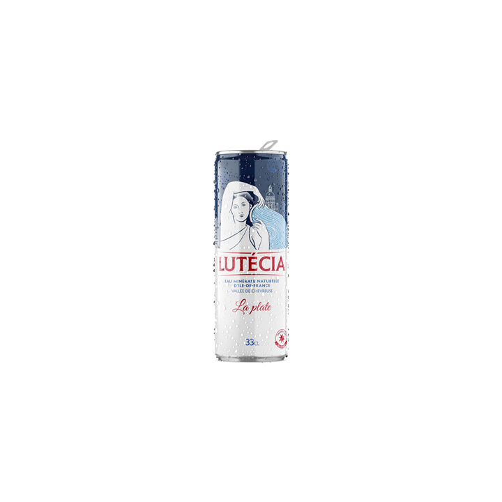 24 Canettes d'Eau Minérale Naturelle d'Ile de France Lutécia 24 x 33 CL - Grossiste boissons, fournisseur de boissons, boissons