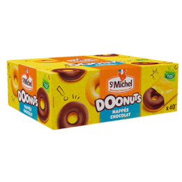 40 Doonuts Nappés Chocolat St Michel - Grossiste boissons, fournisseur de boissons, boissons en gros avec ClicMarket