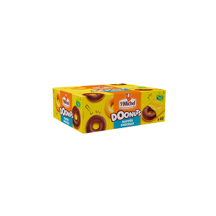 40 Doonuts Nappés Chocolat St Michel - Grossiste boissons, fournisseur de boissons, boissons en gros avec ClicMarket