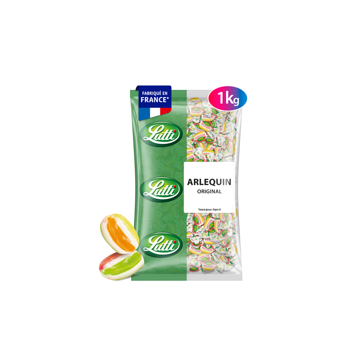 1 Kilo de Bonbon Acidulé Arlequin Original Lutti - Grossiste boissons, fournisseur de boissons, boissons en gros avec ClicMarket