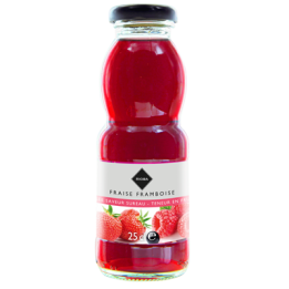 12 Bouteilles en Verre de Jus Fraise Framboise Gilbert 12 x 25 CL - Grossiste boissons, fournisseur de boissons, boissons en gro