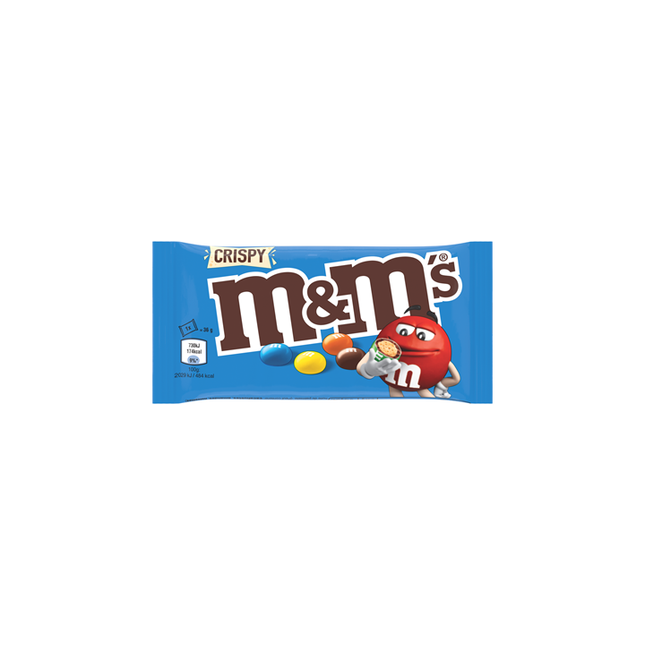 24 Sachets de M&M'S Crispy 24 x 36 G - Grossiste boissons, fournisseur de boissons, boissons en gros avec ClicMarket