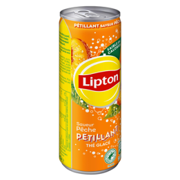 24 Canettes Lipton Ice Tea Pétillant Pêche 24 x 33 CL - Grossiste boissons, fournisseur de boissons, boissons en gros avec ClicM