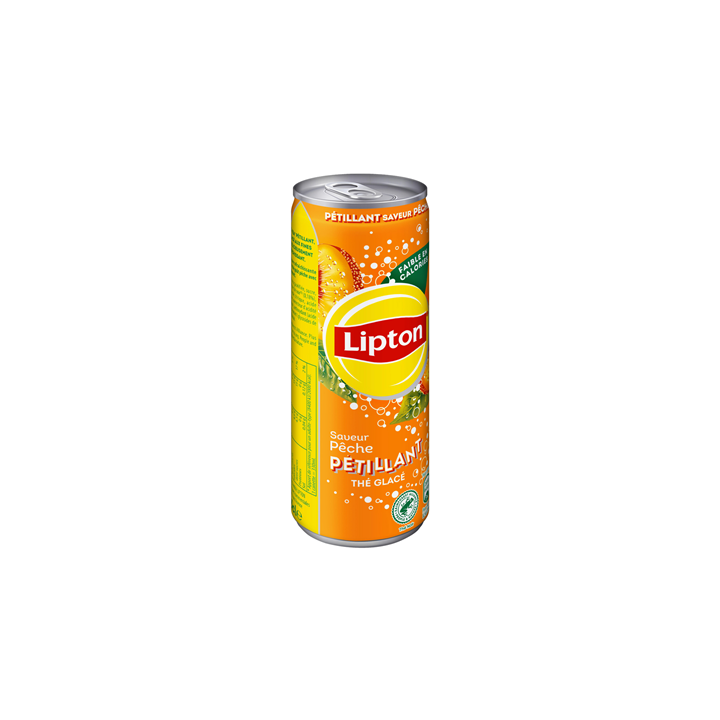 24 Canettes Lipton Ice Tea Pétillant Pêche 24 x 33 CL - Grossiste boissons, fournisseur de boissons, boissons en gros avec ClicM