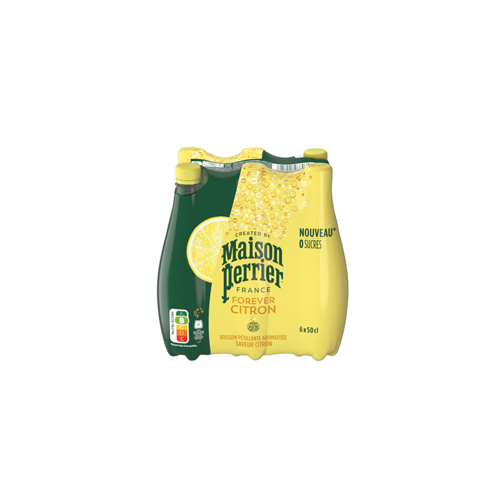 24 Bouteilles d'Eau Gazeuse Saveur Citron Maison Perrier 24 x 50 CL - Grossiste boissons, fournisseur de boissons, boissons en g