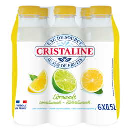 24 Bouteilles d'Eau Cristaline Citronnade 24 x 50 CL - Grossiste boissons, fournisseur de boissons, boissons en gros avec ClicMa